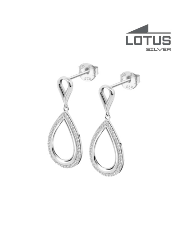 LOTUS SILVER EARRINGS